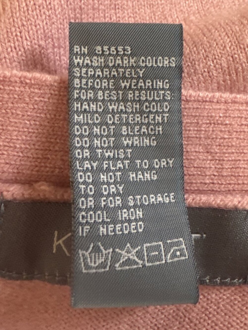 Vintage Koret Pink Twin Set Cardigan Shell Sweater Set Womens M - Picture 6 of 7